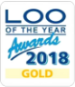 loo of the year award, gold logo